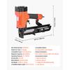 SucceBuy Pneumatic Staple Gun 16 Gauge 1-inch Wide Crown Pneumatic Stapler 5/8" to 1-1/2" Length for Roof Decking Wall Sheathing