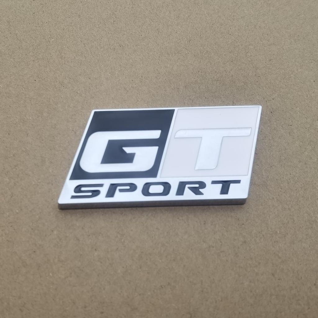 1Pc 3D Metal GT SPORT Logo, Car Front Grille Badge, Car Sider Fender/Car Rear Trunk Emblem Badge Sticker
