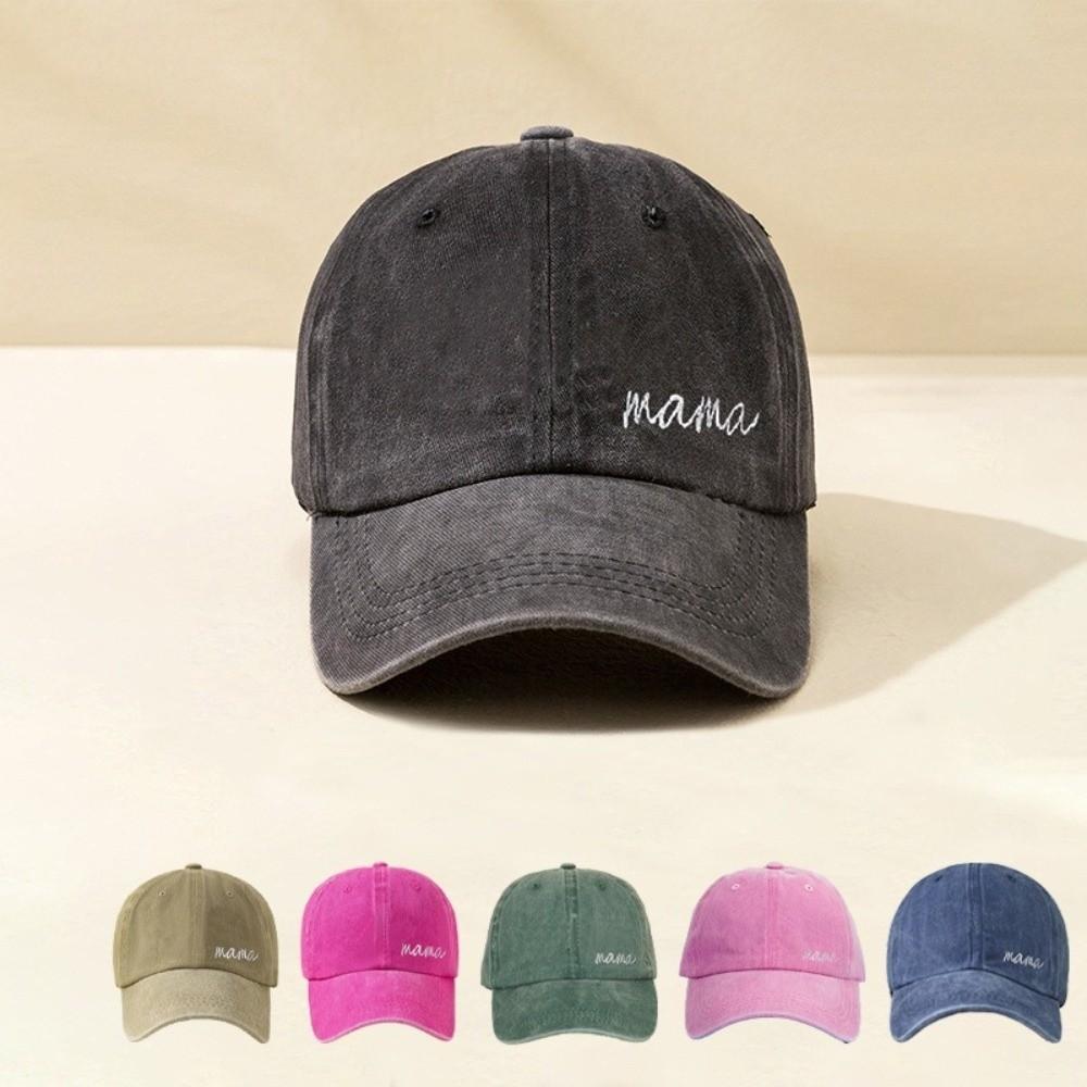 Casual Baseball Caps mama Embroidery Sun Cap Fashion Duck Tongue Hat  Women