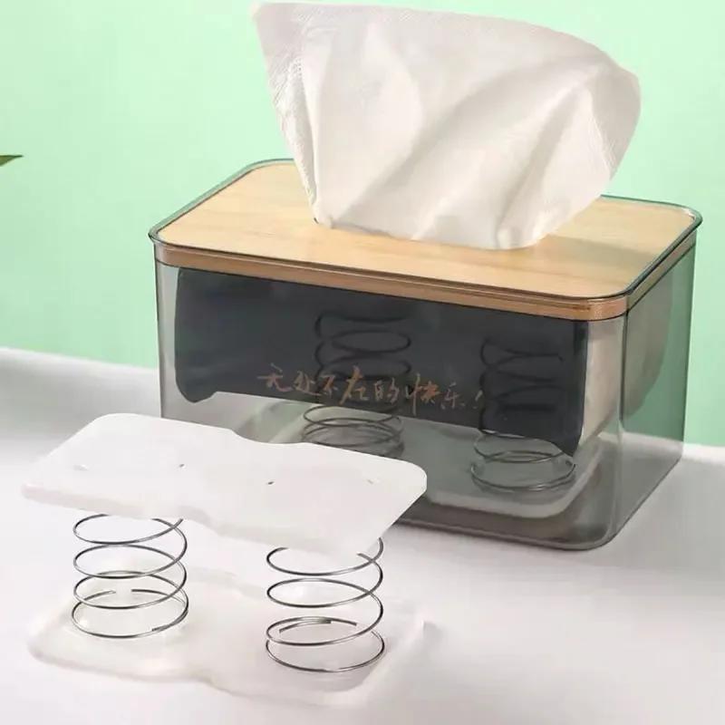 5pcs Automatic Pop-up Tissue Dispenser Spring Loaded Paper Holder Organizer for Home Office Kitchen Bathroom