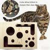 Katzenkratz-Puzzle-Anreicherungsbox, Interaktives Katzenpuzzle-Spielzeug, mit Glöckchenball & Schleifpapier innen, Mental für Krallen Gesundheit, Kratzbox Spielzeug