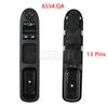 For Peugeot 207 207SW 207CC 2007 - 2014 Driver Side Electric Power Master Window Switch 9654859677 6554.QA 6554QA 6490.HQ 6490HQ