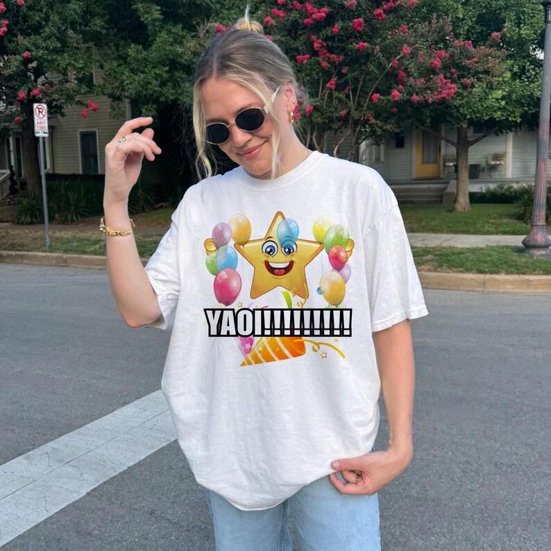 Y2k Yaoi T Shirt Funny Tops Movie Graphic Print Tee Fans Trending Unisex Casual Loose Streetwear Cotton Hip Pop T Shirts Unisex