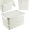 KADAX Basket With Lid Organizer Storage Container Box