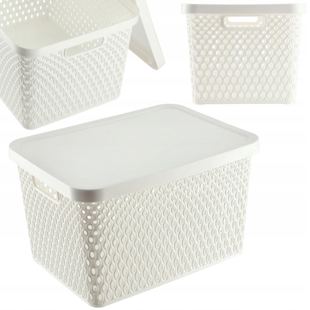 KADAX Basket With Lid Organizer Storage Container Box