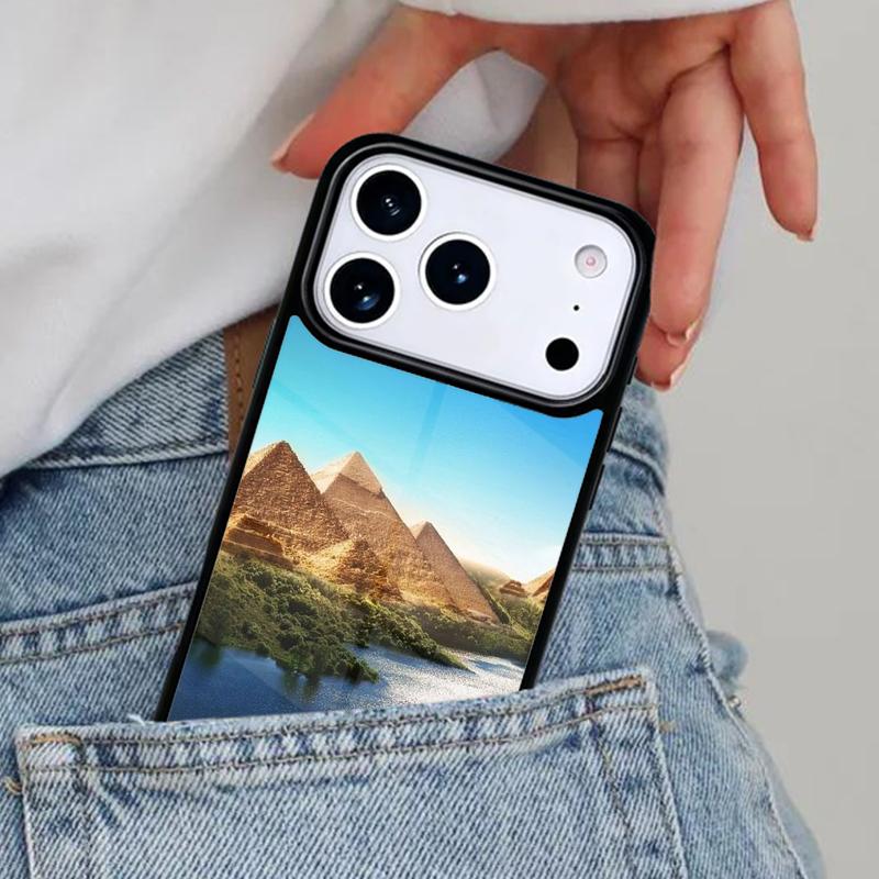 

Чехол для телефона Древний Египет Пирамиды для iPhone 16e 15 14 13 12 17 Pro Max Plus Air 17pro Чехол Coque iPhone 16