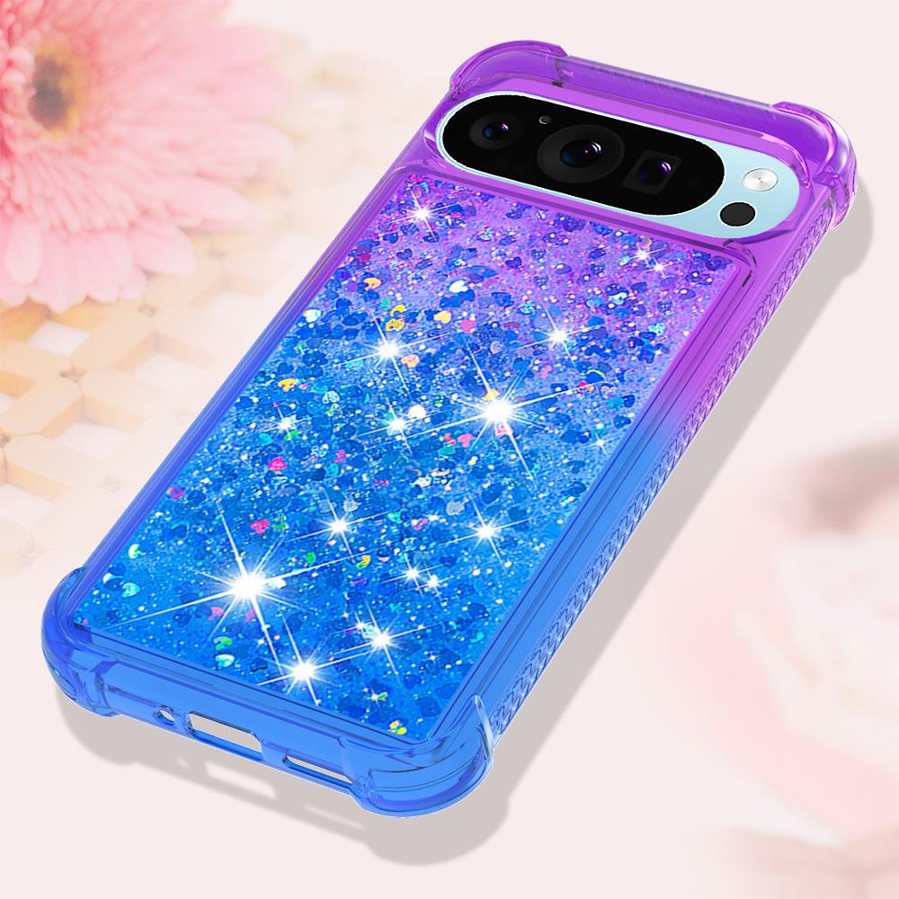 For Google Pixel 9 Pro XL TPU Case Gradient Quicksand Phone Back Cover