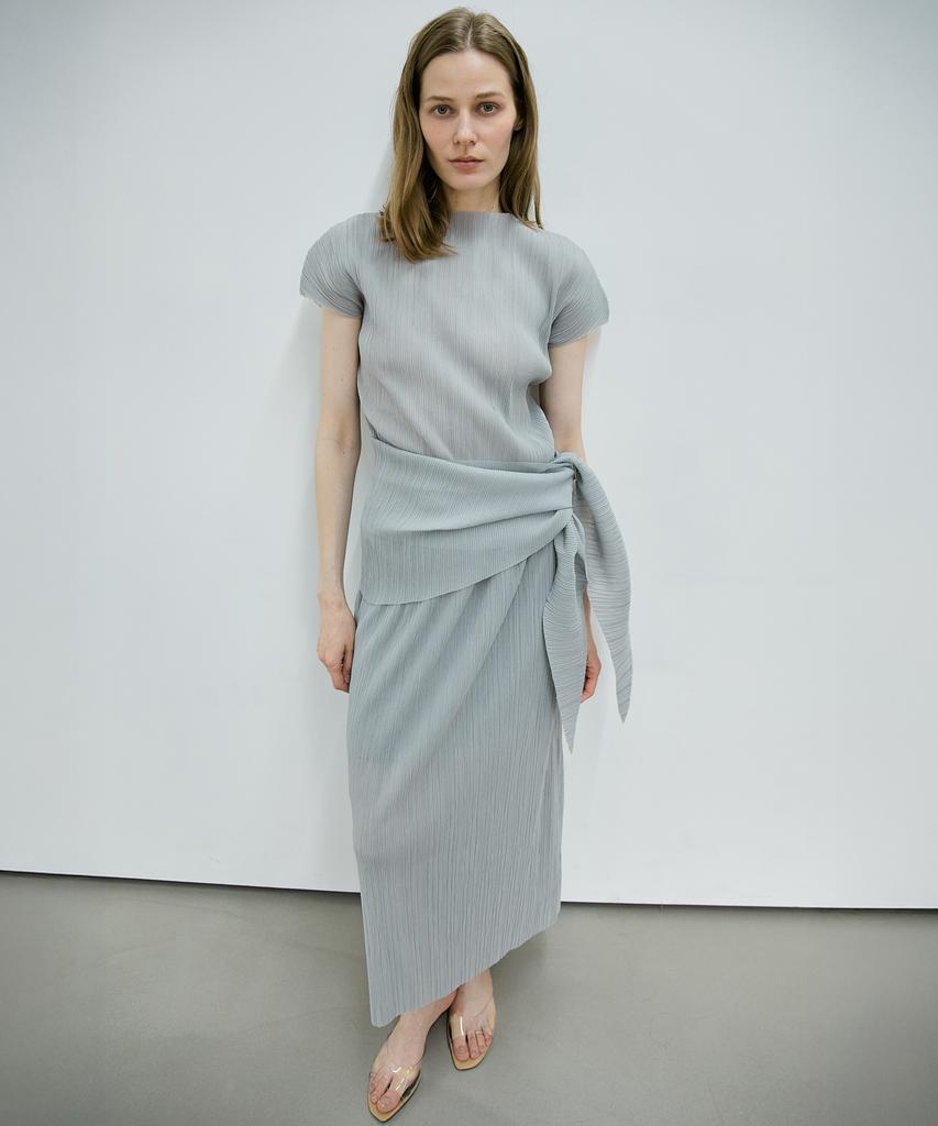 Nutopeu Pleated Wrap Set_Blue Gray