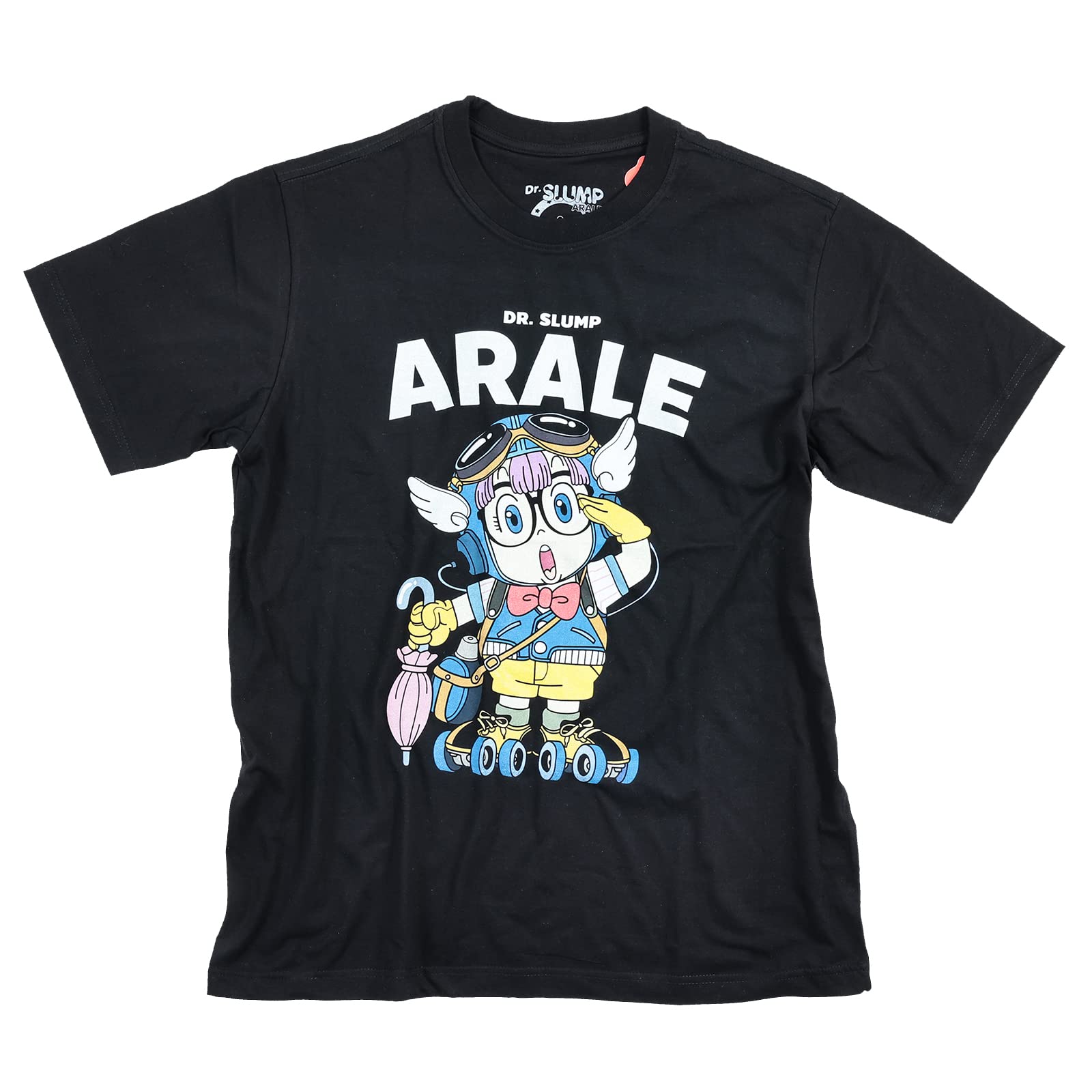 

EVERSOUL Dr. Slump Arale-chan T-Shirt, Short Sleeve, Anime Character, ARALE, Dr. Slump Merchandise, Cute, Unisex, Black, XL Size [Parallel Import]