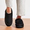 Herren Winter Hausschuhe Weich Plüschgefüttert Warmes Fleece Innen/Außen Hausschuhe mit Rutschfester Sohle Bequemes Heimschuhwerk für Kaltes Wetter