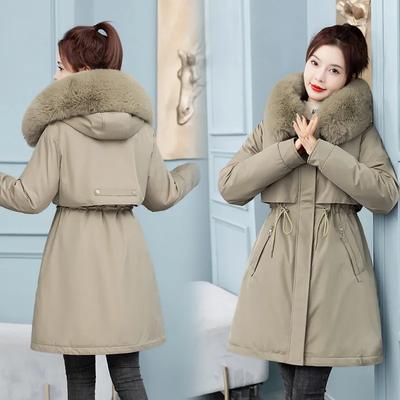 Add Fertilizer To Increase The Size of The Jacket, Loose, Oversized Fur Collar, Thick Cotton Jacket