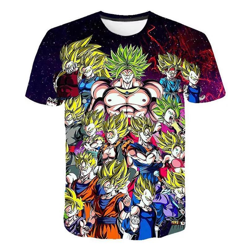 Hot Sale Dragon Ball Super Shenron Goku All Forms 3D Print T-Shirt Men Women Hip Hop Streetwear Anime Cosplay Graphic Tees Tops