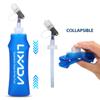 Foldable Soft Water Bottle with Straw BPA Free Soft Hydration Bottle for Backpacking Cycling Hiking