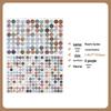 Morandi Fresh Color Retro Round Stickers - Student Style & Self-Adhesive
