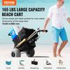 Beach Dolly with Big Wheels for Sand 12 In Balloon Wheels Beach Gardening