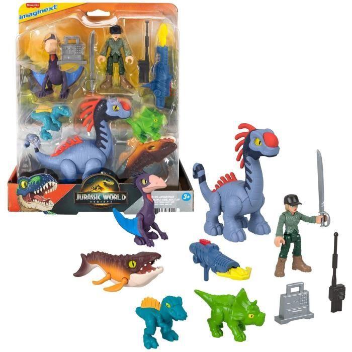 Fisher-Price Figuren Dinosaurier Luft, Meer, Land - Jurassic World - Multipack Imaginext - Ab 3 Jahren - JFR25