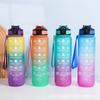 Water Bottle Large Capacity 1000ML Space Cup Bounce Cover Portable Plastic Water Cup Gradual Change Personalized Gift Cup Spot Sports Cup