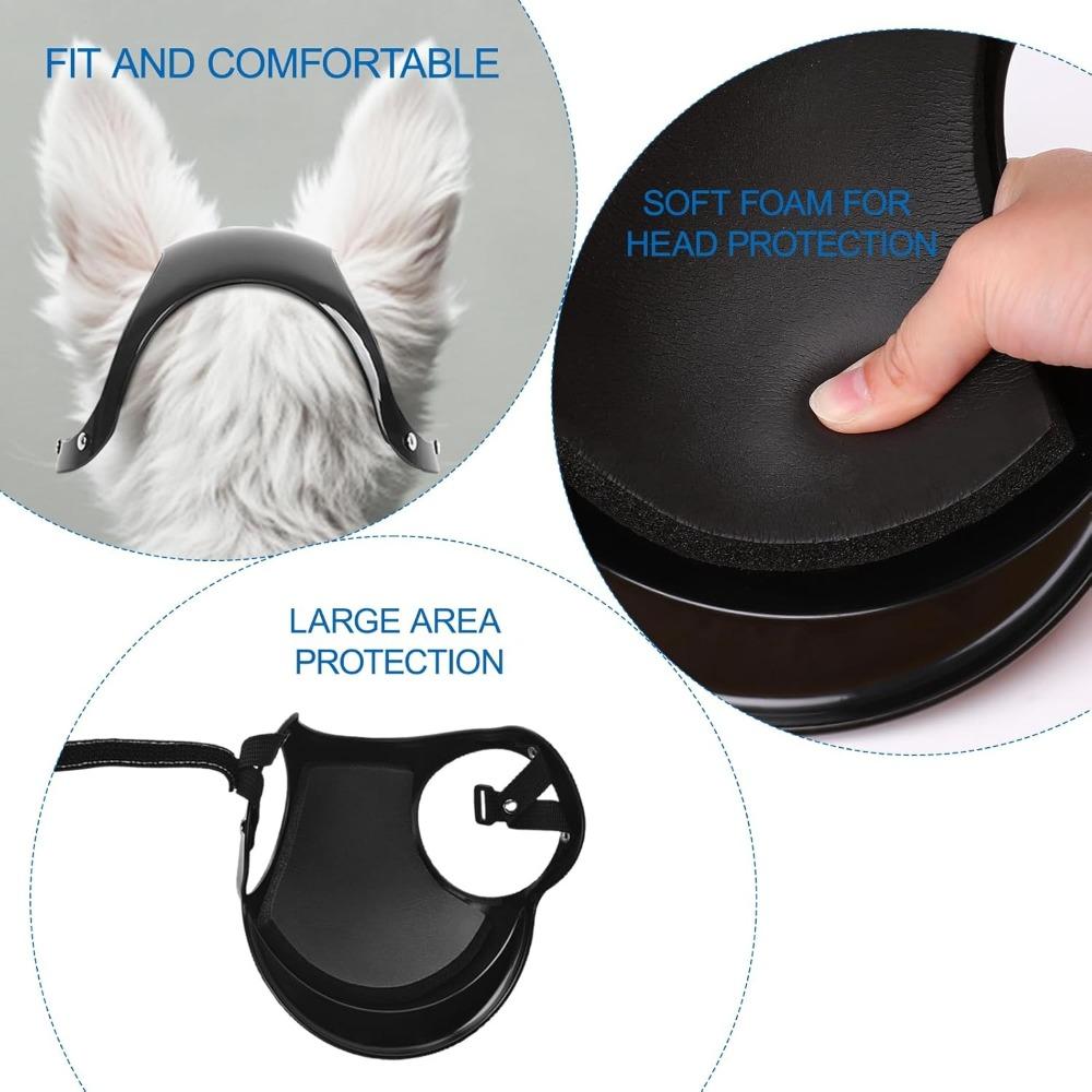 Cute Safety Helmets for Dogs Dog Helmet with Ear Holes & Adjustable Strap, Dog Helmet for Small Dog for Outdoor Driving/Riding