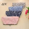 Coin Holder with Leaf Printed Purse, Kiss-lock Closure, Floral Lining Compact Tear-resistant Purse Canvas Wallet, for Coins Cards Jewelry Storage