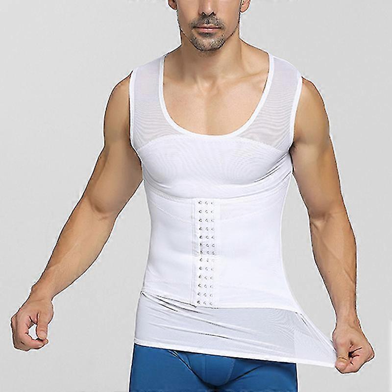 Men Body Shaper Slimming Vest Tank Top Compression Shirt Tummy Control Underwear