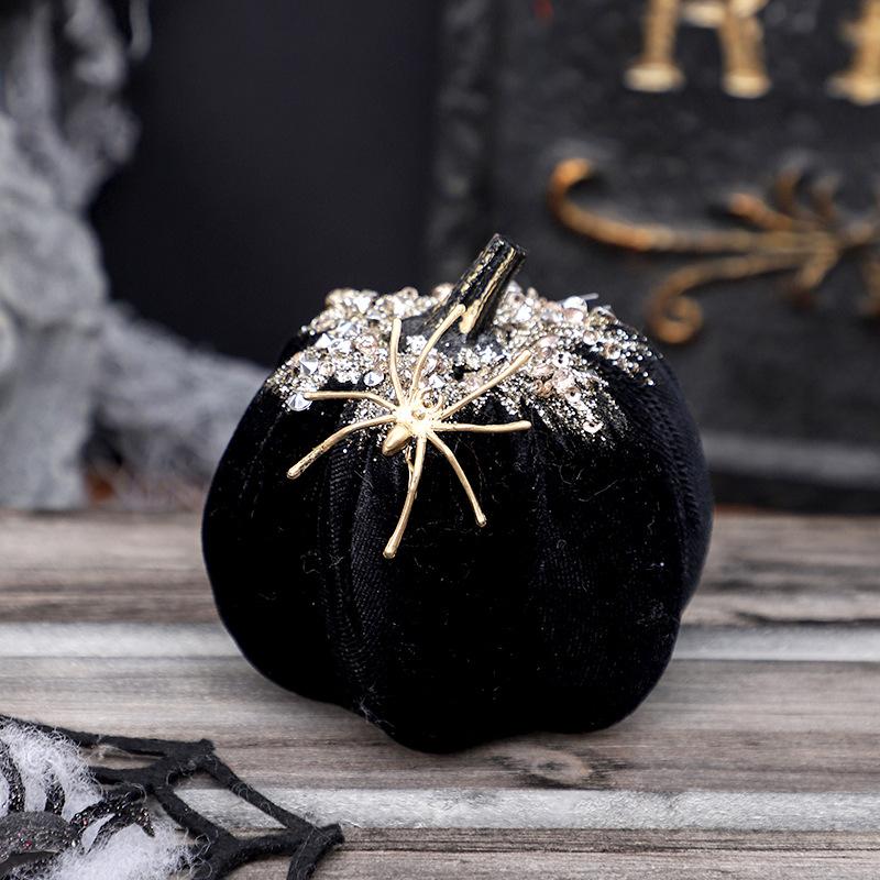 Halloween Decorations - Realistic Spider Pumpkin Figurines - Festive Gifts