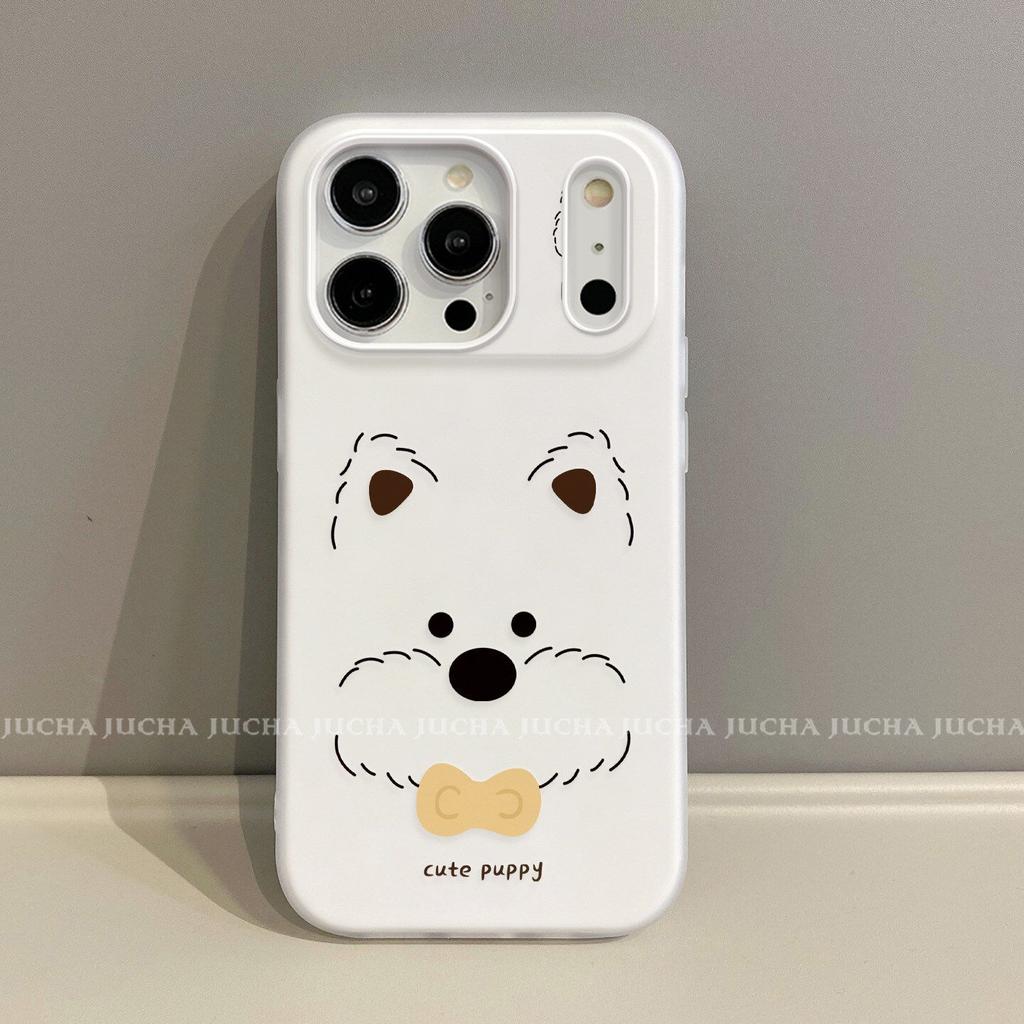 Applicable to Apple 11promax mobile phone case new anti-drop 11por advanced sense hand-drawn cartoon West Highland