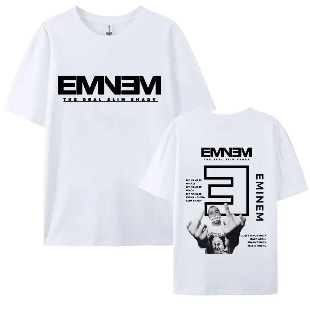 2026 Rapper Eminem New Album Graphic Print T-shirts Men Women's Hip Hop Trend Short Sleeve TShirt Summer Cotton T Shirt for Fans Gift