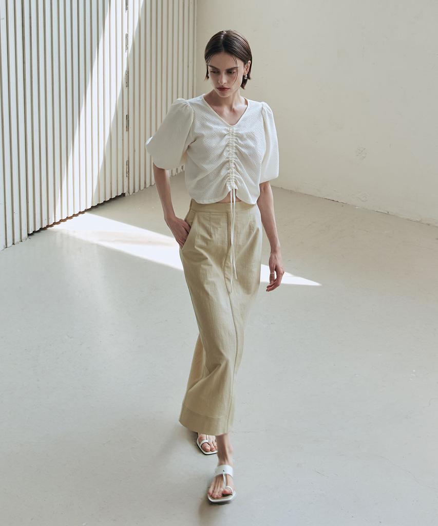 Zero Street Le Zero Stitch Long Skirt / Beige