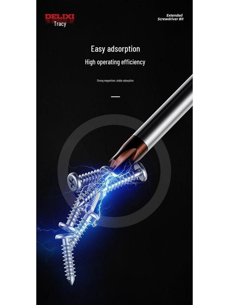 Delixi Multifunctional Screwdriver Set with Triangular and Torx Bits