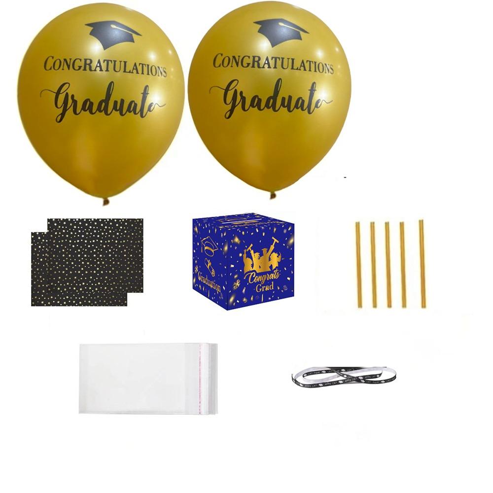 Black Gold Birthday Money Box Funny Balloon Money Pull Box Money Holder  Kids Gift