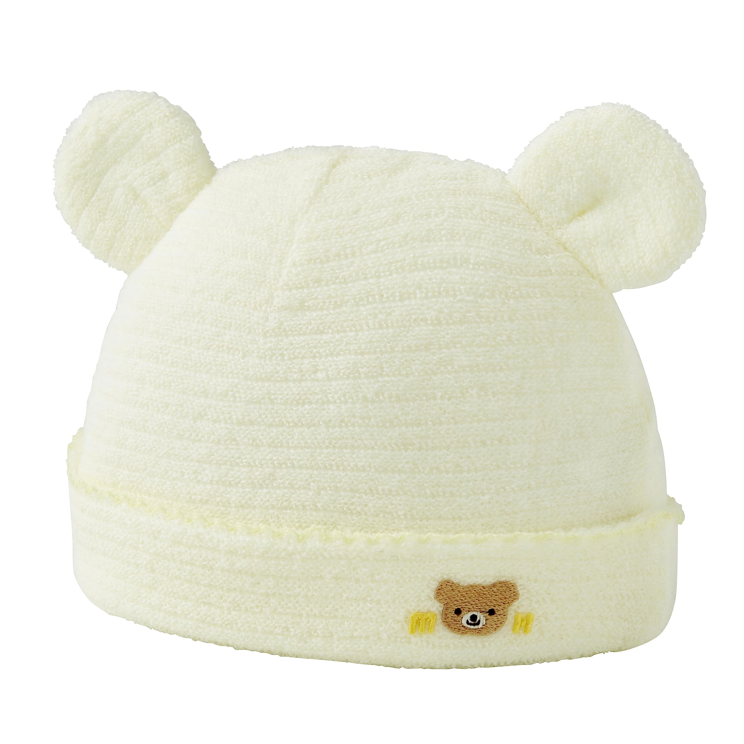 

Baby Made in Birth Baby Free White [MIKI HOUSE] Hood, Hood, Hat, Non-twisted Yarn, Japan, Boys, Girls, Newborns, Preparation, Baby, Clothes,