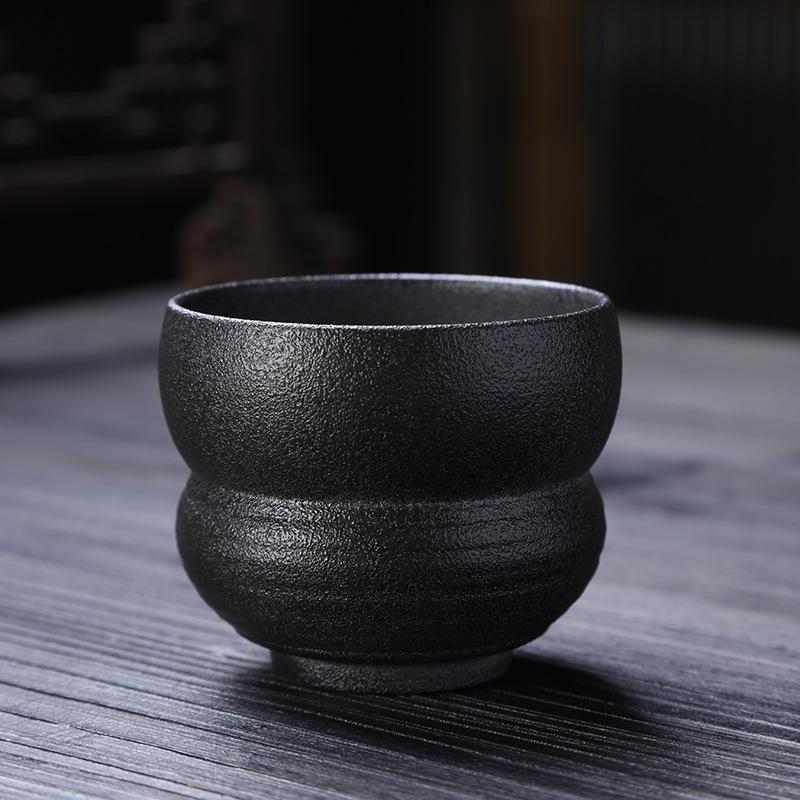 Κούπα τσαγιού από χοντρό κεραμικό, κύρια κούπα, μονή κούπα, μεγάλη ρετρό κεραμική, κούπα τσαγιού σετ τσαγιού Kung Fu, κούπα καφέ wabi sabi, συμπυκνωμένη κούπα καφέ