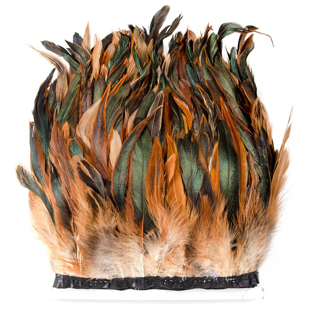 1Meters Fluffy Rooster Feathers Trims Fringe 10-18CM Chicken Feather Trim for Crafts Ribbon Plumas Wedding Clothing Decoration