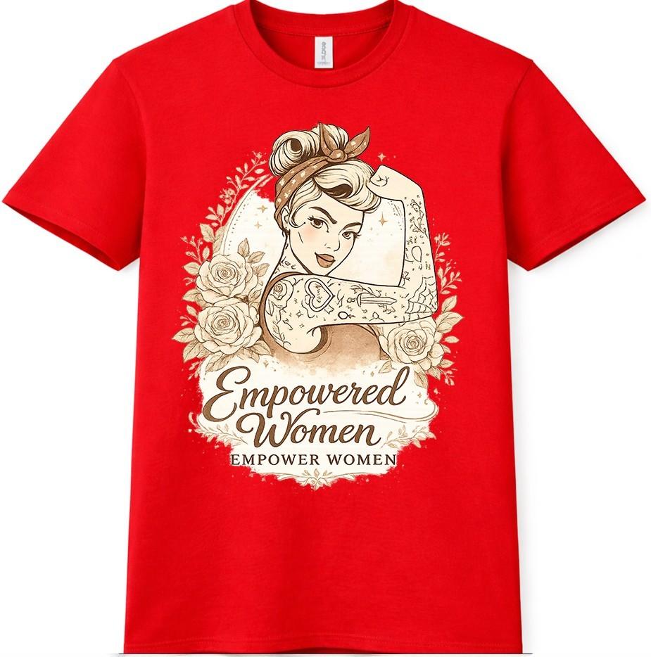 Girl Power T-Shirt Feminist Empowered Unisex Gift Funny Inspirational Graphic Tee S
