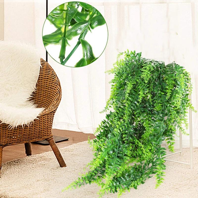 2 ks umělé závěsné na stěnu svatební domácí dekorace umělá rostlina perské závěsné liány závěsný břečťan dekorativní zelená rostlina