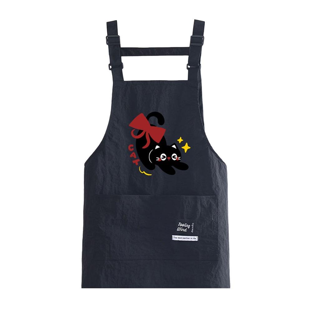 Adjustable Kitchen Apron Cartoon Cooking Smock Cute Catering Work Clothes for Home Kitchen