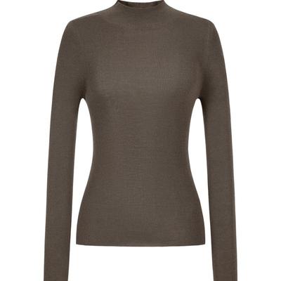 JOOZE ANACO Women's Seamless 100% Wool Machine Washable Base Layer Knit Top