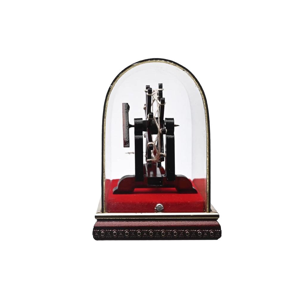 Handcrafted Gandhiji's Mini Wooden Charkha Spin Wheel Showpiece, Handmade Charka for Home Decor, Office