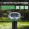 10 Pack Ultrasonic Solar Powered Animal Repellent for Outdoor Lawn Garden for Snakes  Lawns Yard Garden All Pests Stakes Chaser Sonic Spikes