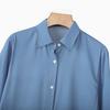 ZANZEA Women Casual Turn Down Collar Loose Long Sleeve Shirt Dress