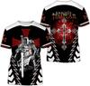 3D Print Knight Templar T-shirt For Men Women Cross Fashion Trendy Cool Short Sleeve O Neck T-shirt Unisex Jesus Christian Tees