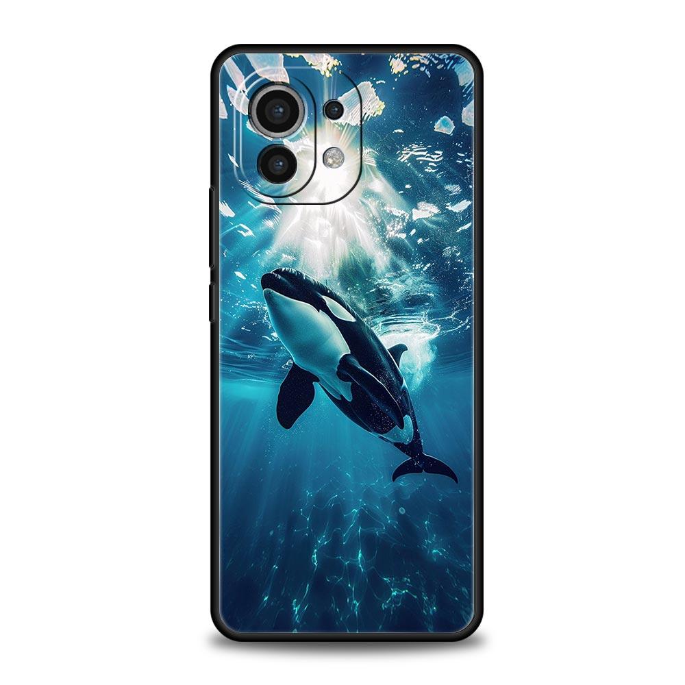 Orca ocean lovely killer whale Phone Case For Xiaomi 14 13T 12T Pro 12 13 11 Ultra Mi Note 10 Lite 10T 5G 11X Pro 11i 9T Cover
