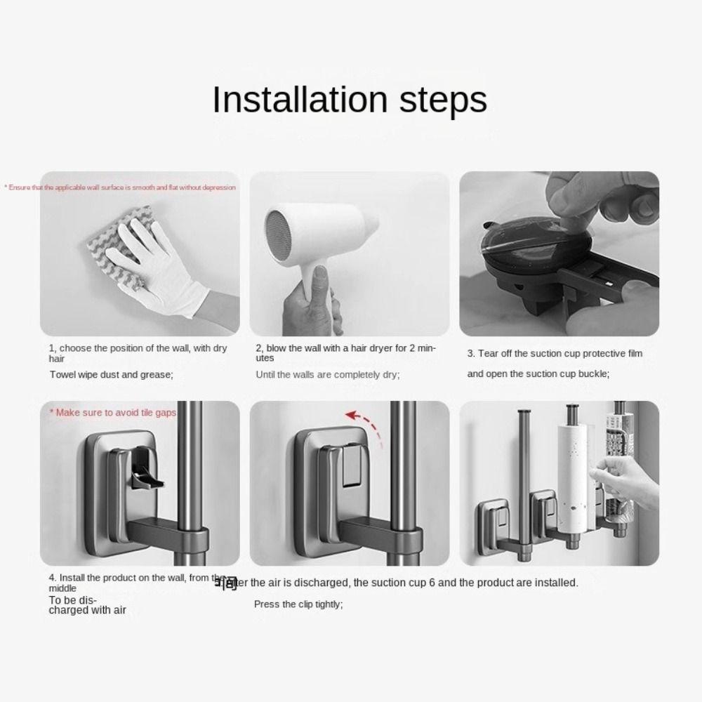 Water-proof Cling Film Storage Rack No Punching Roll Paper Holder Bathroom