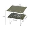 Two-Tier Folding Table Collapsible for Picnics