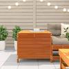 Garden Stool Wax Brown 62 X 63.5 X 53.5 Cm Solid Pine Wood