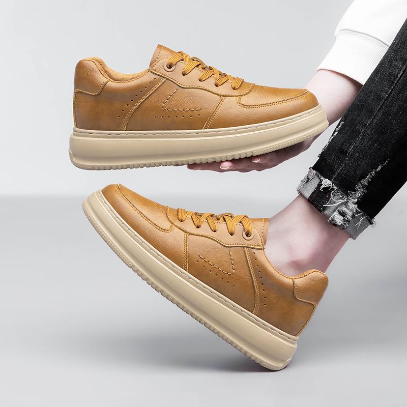 New Arrival Men's Skateboard Footwear Men Casual Shoes Trainers Genuine Leather Male Sneakers Comfortable School Shoes