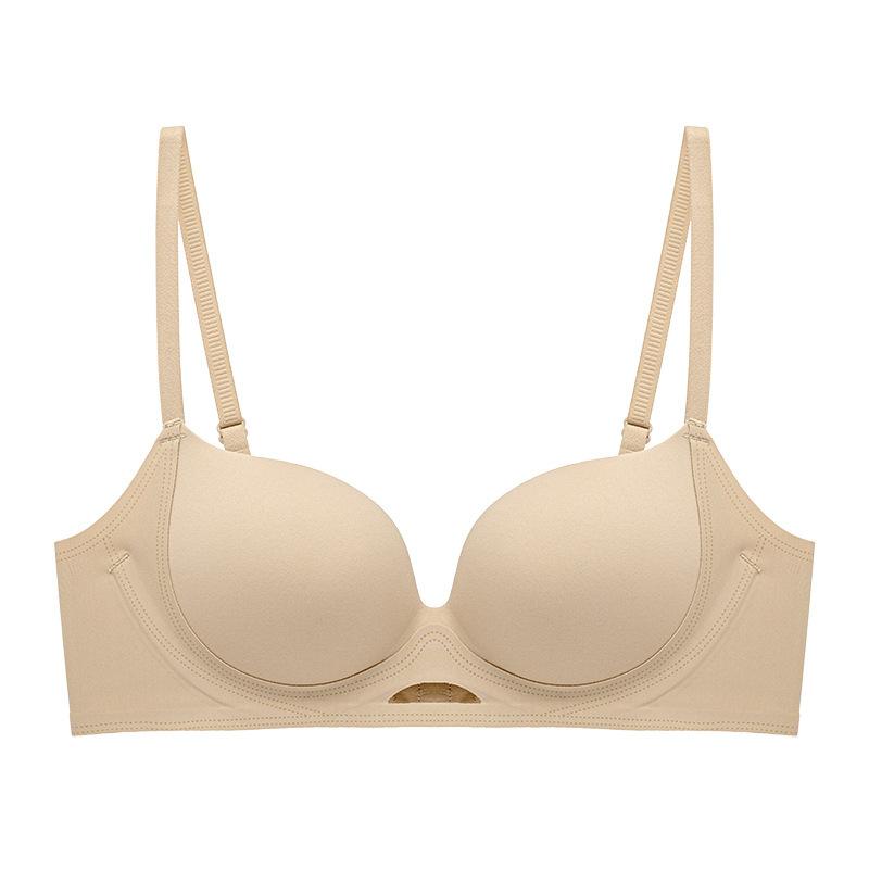 New Seamless Bra for Women, Breathable and Comfortable, Gathering Thick Small Bust Student Party Bra