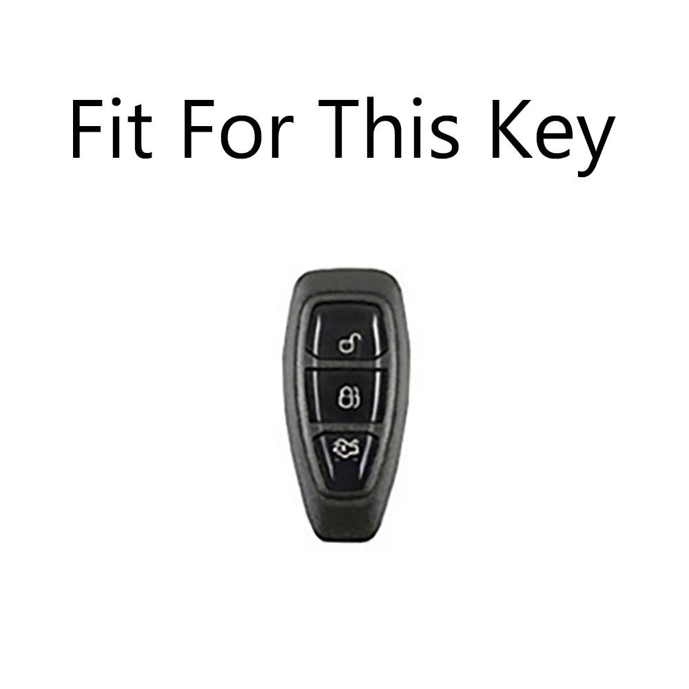 Guscio Copertura Custodia Portachiavi Auto in Lega di Zinco per Ford Focus 3 4 St Mondeo Mk3 Mk4 Fiesta Fusion Kuga Ecosport Protezione Accessori Telecomando