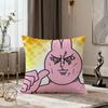cartoon art funny pink bunny meme rabbit soft pillow cover for Sofa Home Living Room Decor Protective Covers hogar pillowcase