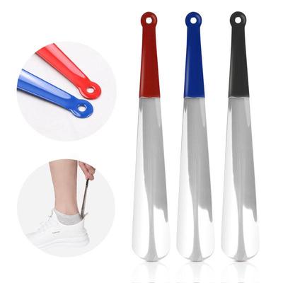 30cm Edelstahl-Schuhlöffel mit weichem Gummigriff für einfache Schuhhilfe